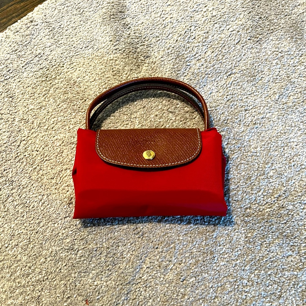 Mini Le Pliage' Handbag LONGCHAMP -Red